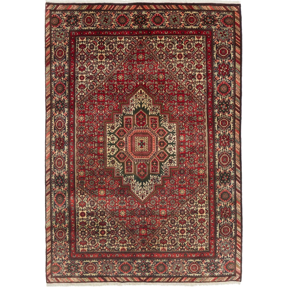 Tappeto Zandjan Persia verde marrone 126x190 Tappeto Zandjan Persia verde marrone 126x190