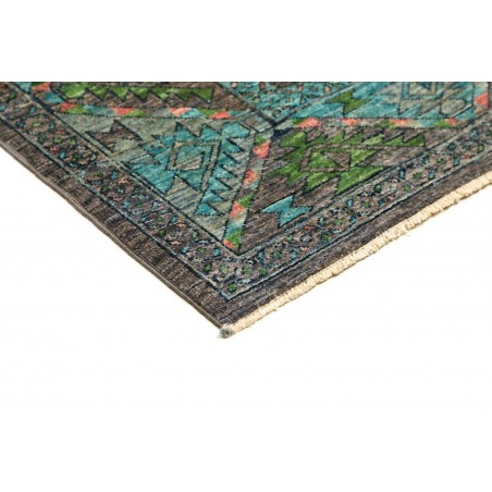 Tappeto Tribal Pakistan grigio 125x188