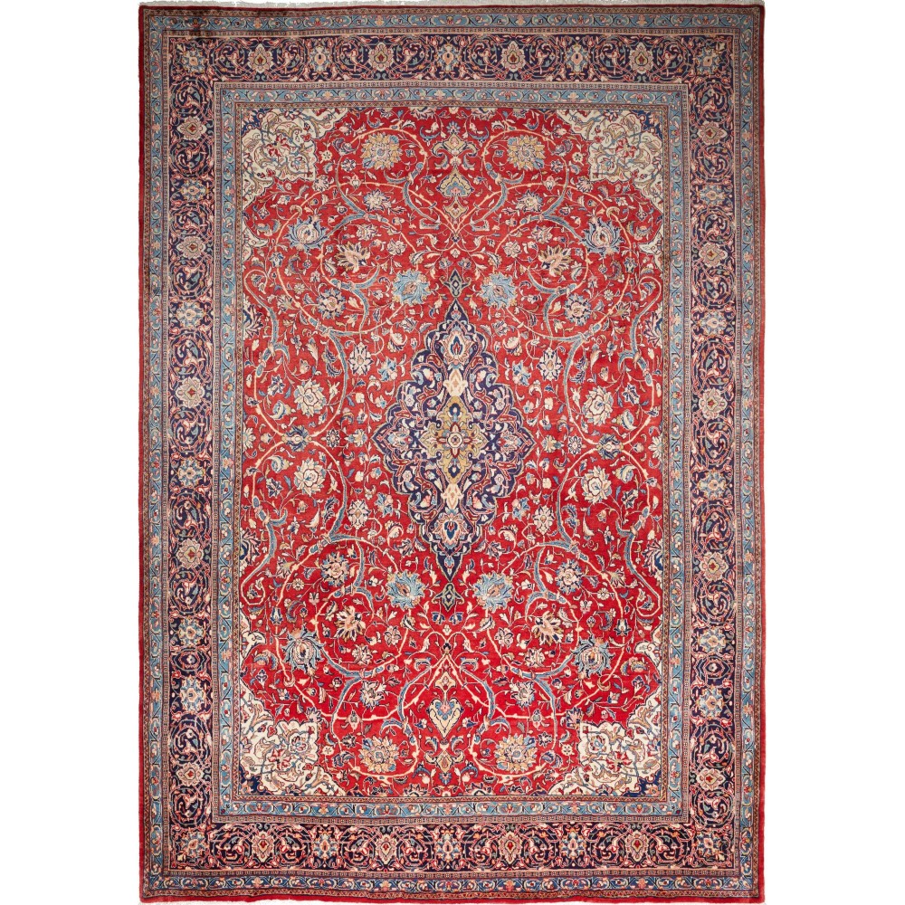 Tappeto Sarough Persia marrone bianco 260x375 Tappeto Sarough Persia marrone bianco 260x375