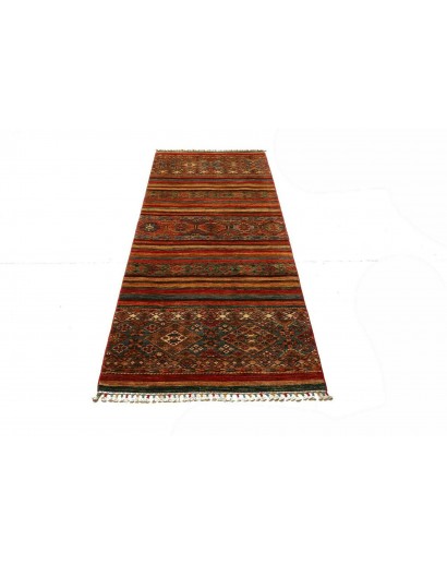 Tappeto Samarkand Pakistan marrone grigio 90x249