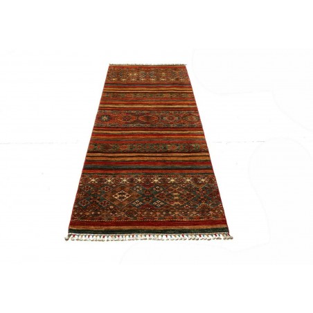 Tappeto Samarkand Pakistan marrone grigio 90x249