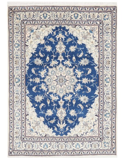 Tappeto Nain Kashmar Persia grigio blu 165x233