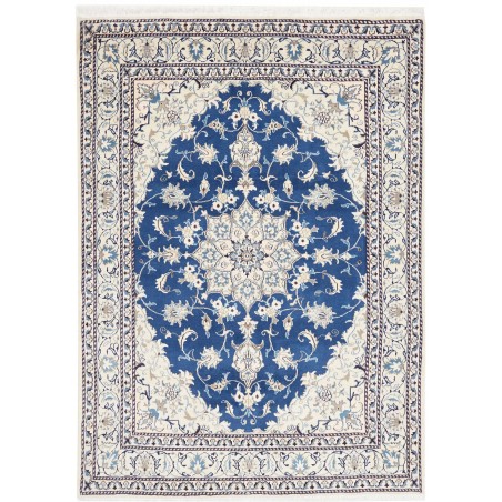 Tappeto Nain Kashmar Persia grigio blu 165x233
