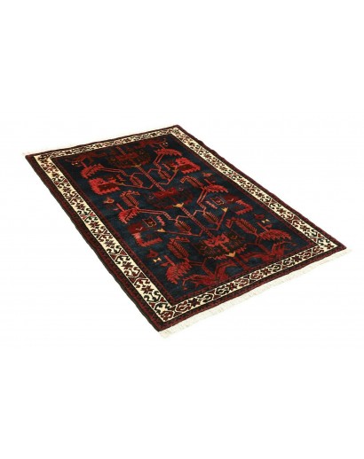 Tappeto Hamadan Persia grigio marrone 108x150