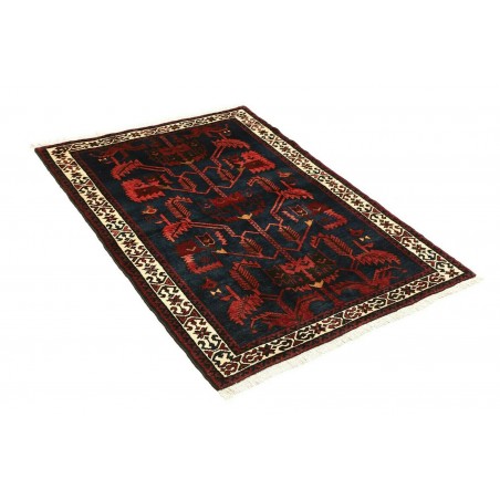 Tappeto Hamadan Persia grigio marrone 108x150