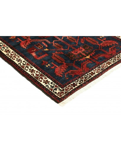 Tappeto Hamadan Persia grigio marrone 108x150