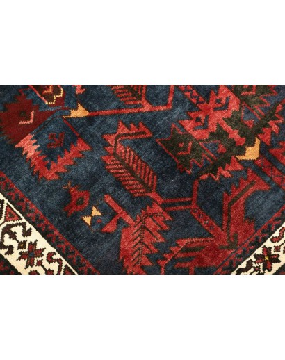 Tappeto Hamadan Persia grigio marrone 108x150