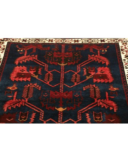 Tappeto Hamadan Persia grigio marrone 108x150