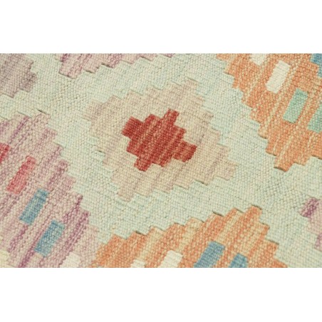 Tappeto Kilim Afghanistan beige azzurro 192x292