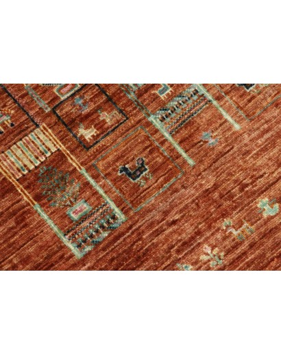Tappeto Siva Pakistan marrone 80x118