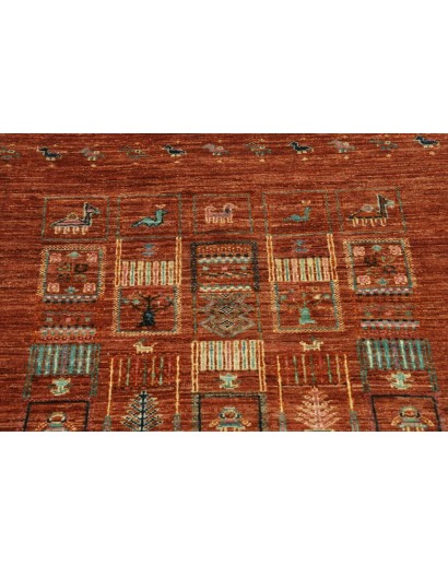 Tappeto Siva Pakistan marrone 80x118