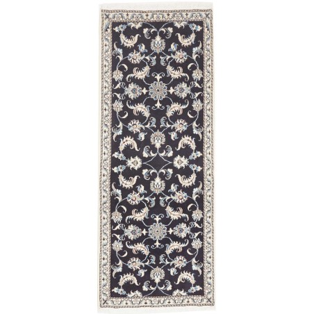 Tappeto Nain Kashmar Persia bianco grigio 77x210