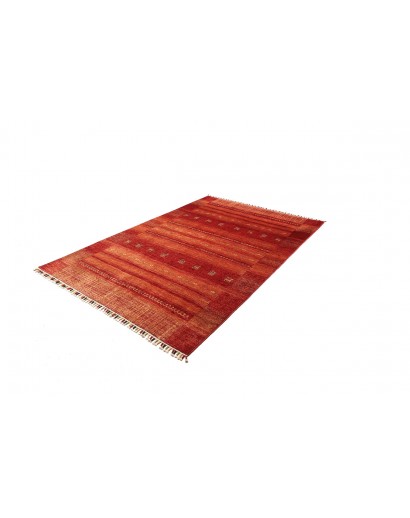 Tappeto Siva Pakistan marrone giallo 165x248