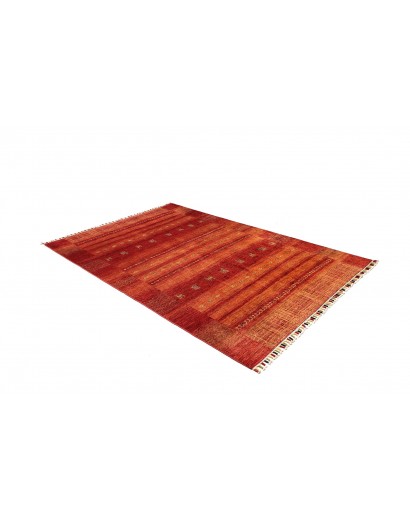 Tappeto Siva Pakistan marrone giallo 165x248