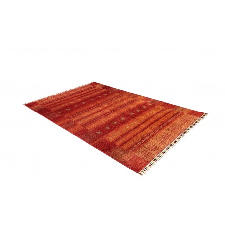 Tappeto Siva Pakistan marrone giallo 165x248