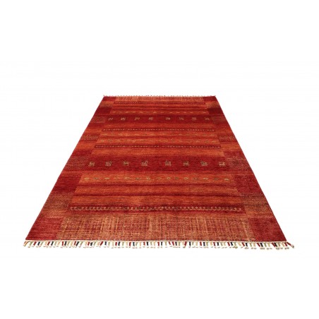 Tappeto Siva Pakistan marrone giallo 165x248