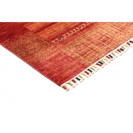 Tappeto Siva Pakistan marrone giallo 165x248