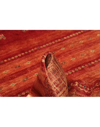 Tappeto Siva Pakistan marrone giallo 165x248