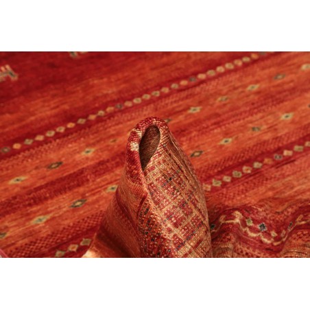 Tappeto Siva Pakistan marrone giallo 165x248