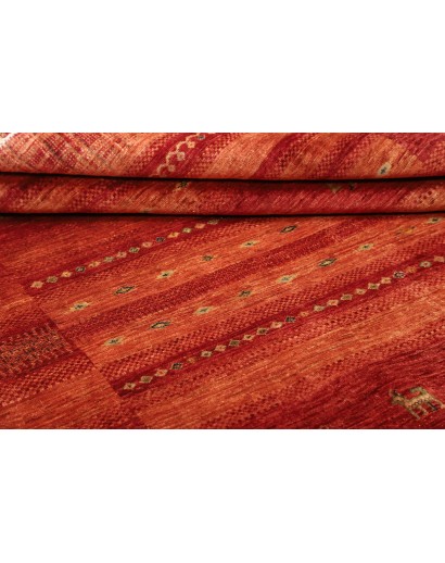 Tappeto Siva Pakistan marrone giallo 165x248