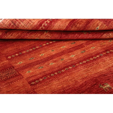 Tappeto Siva Pakistan marrone giallo 165x248