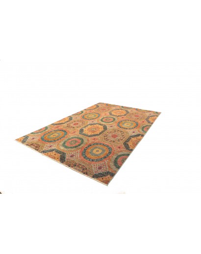 Tappeto Mamlouk Pakistan marrone grigio 201x299