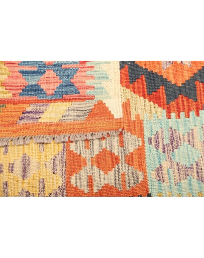 Tappeto Kilim Afghanistan marrone 78x286