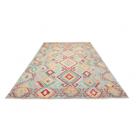 Tappeto Kilim Afghanistan beige blu 205x290