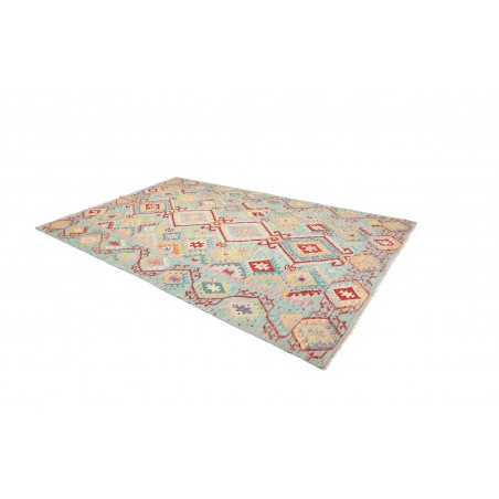 Tappeto Kilim Afghanistan beige blu 205x290