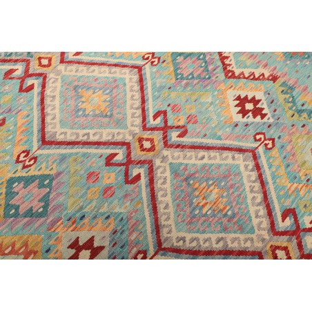 Tappeto Kilim Afghanistan beige blu 205x290