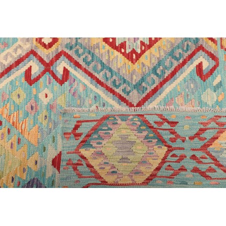 Tappeto Kilim Afghanistan beige blu 205x290