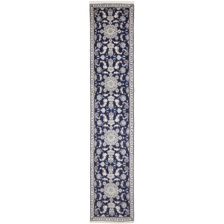 Tappeto Nain Kashmar Persia bianco 75x385