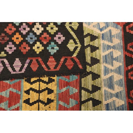 Tappeto Kilim Afghanistan marrone grigio 201x289