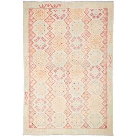 Tappeto Kilim Afghanistan giallo rosso 194x289