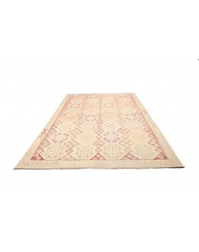 Tappeto Kilim Afghanistan giallo rosso 194x289