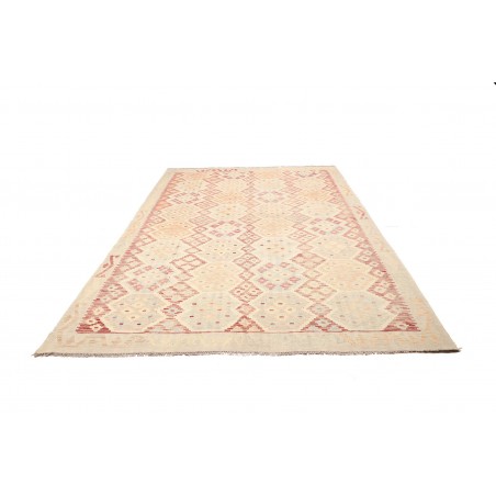 Tappeto Kilim Afghanistan giallo rosso 194x289