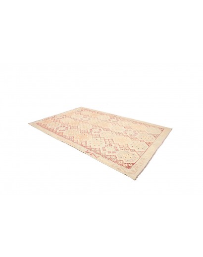 Tappeto Kilim Afghanistan giallo rosso 194x289