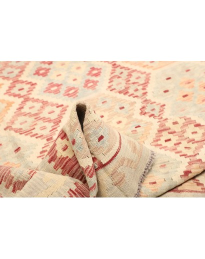 Tappeto Kilim Afghanistan giallo rosso 194x289
