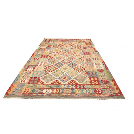 Tappeto Kilim Afghanistan marrone 203x287