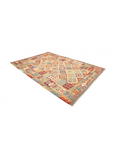 Tappeto Kilim Afghanistan marrone 203x287