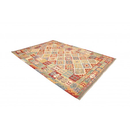 Tappeto Kilim Afghanistan marrone 203x287