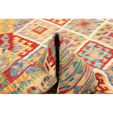 Tappeto Kilim Afghanistan marrone 203x287