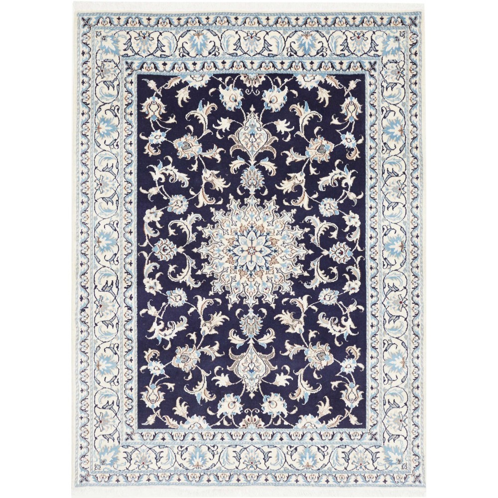 Tappeto Nain Kashmar Persia grigio 150x200 Tappeto Nain Kashmar Persia grigio 150x200