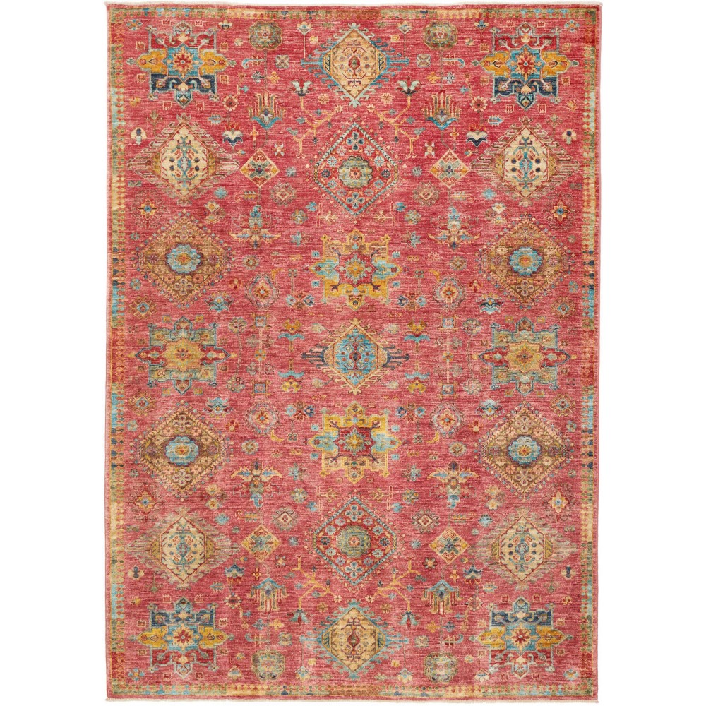 Tappeto Tribal Pakistan rosso giallo 173x244