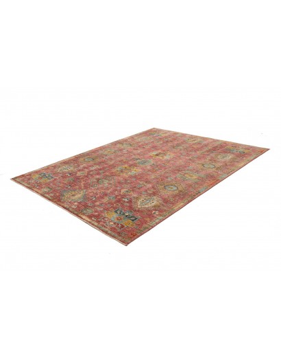 Tappeto Tribal Pakistan rosso giallo 173x244