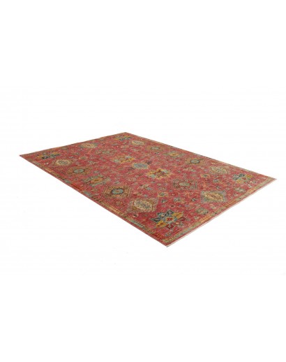 Tappeto Tribal Pakistan rosso giallo 173x244