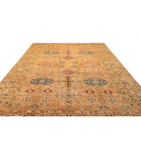 Tappeto Kazak Fine Pakistan marrone grigio 251x356