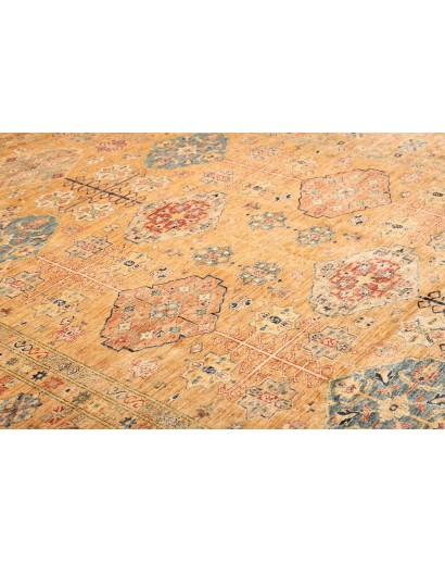 Tappeto Kazak Fine Pakistan marrone grigio 251x356