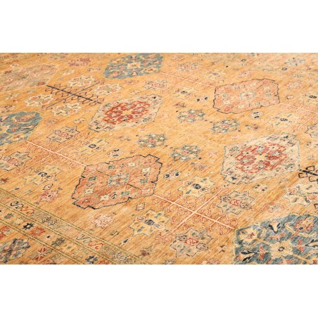 Tappeto Kazak Fine Pakistan marrone grigio 251x356