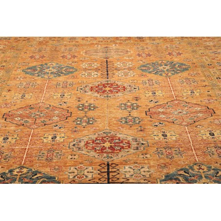 Tappeto Kazak Fine Pakistan marrone grigio 251x356